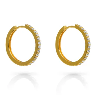 Orphelia 'Fay' Creolen für Damen aus 925er Sterlingsilber - Gold ZO-7557/G