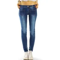 be styled Röhrenjeans Hüftige Jeans Röhrenjeans skinny Hosen stretch slimfit - Damen - j45g mit Stretch-Anteil