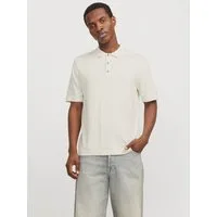 Jack & Jones Kurzarmpullover JJEEMIL KNIT RELAXED POLO SS SN mit Polo Kragen