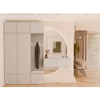 Raumhirsch Furniture Schuhschrank Garderobenschrank für Flur und Eingangsbereich (Kleiderschrank sowie Schuhschrank im SET) verschiedene Farben