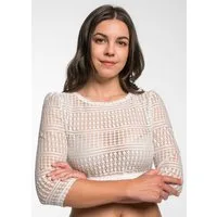Spieth & Wensky Dirndlbluse Elster (1-tlg) mit Alloverspitze