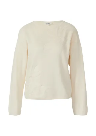 s.Oliver - Strickpullover beige - Gr. - 38