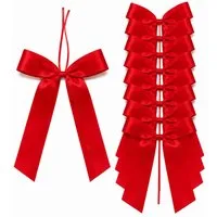 Creativery Geschenkband, Autoschleifen Hochzeit 11x16cm 10 Stück Rot