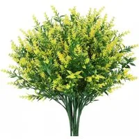 Kunstblumenstrauß 4 künstliche Lavendel-Kunstblumensträuße, Lavendel-Kunstblumen, Minicloss, geeignet für Hochzeiten, Garten, Outdoor- und Wohnungsdekoration