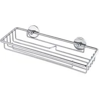 tesa Duschablage 1x tesa baath Plus Ablage Dusche, Komplett-Set 2-tlg., chrom 9,7 cm : 26 cm : 5 cm
