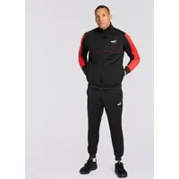 PUMA Trainingsanzug SPORT POLY SUIT (2-tlg), ohne Kapuze, aus Trikot-Material