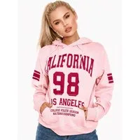 Worldclassca Hoodie Worldclassca Damen Hoodie LA Kapuzenpullover Sport Sweatshirt Langarm Neue Kollektion - Stilvolle und gemütliche Sreetwear Mode für Damen