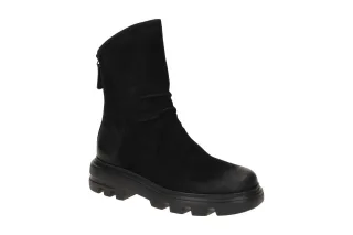 Paul Green Damen Stiefeletten 8253-010 Schwarz Echtleder Blockabsatz Absatzh?...