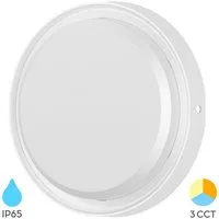 Braytron LED Deckenleuchte 12W Wandleuchte 3 Lichtfarben 1320 Lumen Wetterfest, LED fest integriert, Neutralweiß, Kaltweiß, Warmweiß, Energieeffizient, Flimmerfrei, Langlebig, Spritzwassergeschützt, 3CCT