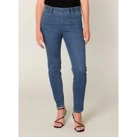 Base Level Jeggings Anabel in blauer Waschung und mit Stretch