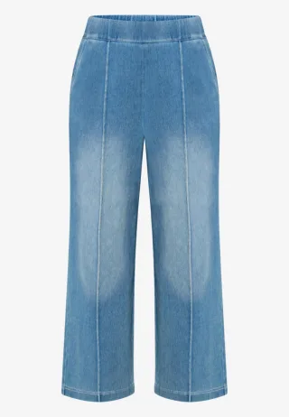 zero - Jeans mit elastischem Bund blau - Gr. - 38