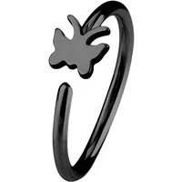 Taffstyle Nasenpiercing Piercing Septum Tragus Helix Hufeisen Horseshoe, Universal Ring Hoop Clip On mit Motiv Für Ohr Nase Lippe Brust Intim