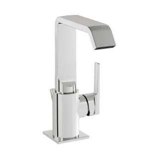 VitrA Suit Einhebel-Waschtischmischer mit Ablaufgarnitur Einlochmontage Hebel seitlich Chrom,A42779 A42779