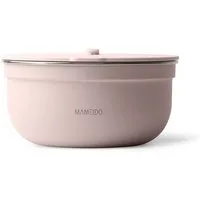 MAMEIDO Salatbox, Edelstahl, Kunststoff, Silikon, to-go mit 3 Fächern & auslaufsicherem Dressingbehälter in 1500 ml