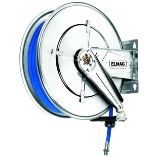 ELMAG INDUSTRIE Schlauchaufroller Edelstahl 543 für Druckluft und Wasser - 43549