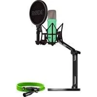 NT1 Signature +XLR-Kabel+Desktop Studio Arm , Mikrofon hellgrün, Bundle