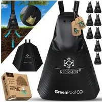 KESSER Tropfer Baum-Bewässerungssack Bewässerungssystem für Bäume, (8-tlg., Bewässerungsbeutel aus UV beständigem PVC mit Schloss & 2x Schlüssel), Baumbewässerungsbeutel, Baumsack für gezielte Bewässerung von Bäumen