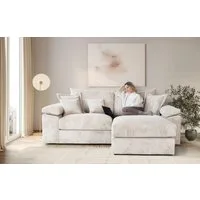 OTTO home Ecksofa Soft&Cosy XL L-Form, B: 246 cm - OTTO. Verlässliche Qualität., Mega-Sofa, Cord oder Chenille-Struktur, mit Federkern & 4 Zierkissen