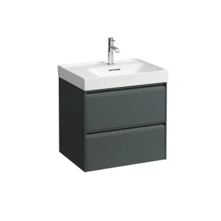 LAUFEN Waschtischunterschrank MEDA 448x584x515 2 Schubl integ. Griffl. f.WT H817112 verkehrsgrau, H4 H4217220112661