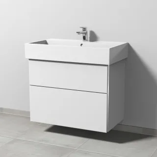 Sanipa 3way Waschtischunterbau zu Duravit Vero Air Waschtisch mit 2 Auszügen, Weiß-Soft BR43443