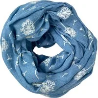 Taschen4life Loop Damen Sommer Schal SS-731 mit Pusteblumen print, Trend Muster, Farbwahl, Tücher & Schals