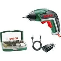 Akkuschrauber IXO 5, mit 32-teiligem Bit-Set grün/schwarz, Li-Ionen Akku 1,5Ah 3,6Volt