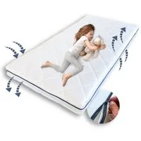 Kindermatratze AERO PLUS mit Ventilationsstreifen 60x120 70x140 80x160 80x180 90x200, Kids Collective, 10 cm hoch, Babymatratze Matratze für Babybett oder Kinderbett 120x60