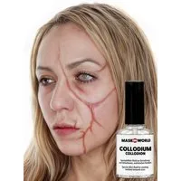 Maskworld Theaterschminke Collodium Narbenfluid 10ml, Profi-Schminkzubehör für spektakuläre Effekte