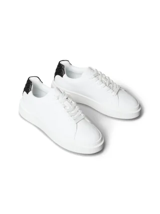 Calvin Klein Jeans Sneaker "CHUNKY CUPS LACE LTH BT AOP WN" Schnürschuh, Halbschuh, Freizeitsneaker mit Kontrastbesatz