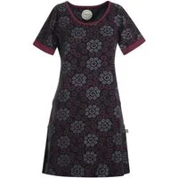 Vishes Jerseykleid Kurzarm Kleid Blumen Tunika Jerseykleid Baumwolle Tunika, Elfen, Hippie, Boho Style