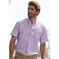 H.I.S Kurzarmhemd Regular fit Oxfordhemd kurzarm mit Button-down-Kragen aus reiner Baumwolle