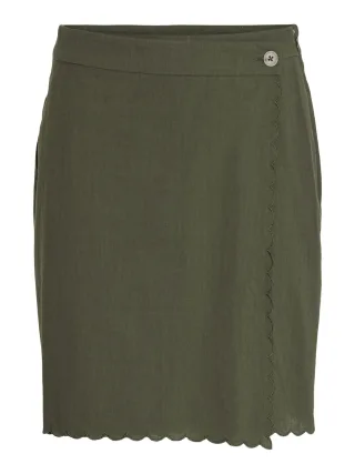 VILA - VIFERNANDA HW SHORT SKIRT deep depths - Gr. - 38