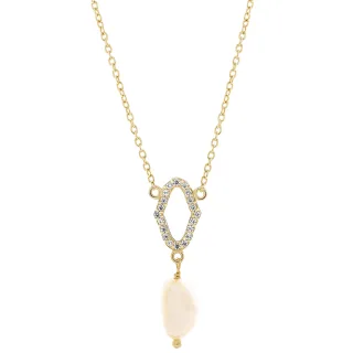 Orphelia 'Normandy' Damen-Anhänger aus 925er Sterlingsilber mit Kette – Gold ZK-7574/G