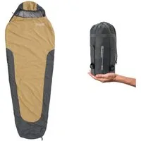 Lumaland Mumienschlafsack Where Tomorrow Camping Schlafsack Small & Light, mit Tasche - 220 x 80 x 50 cm wasserabweisend Konturkapuze Wärmekragen
