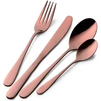PINTINOX Besteck-Set Princess (24-tlg), 6 Personen, Edelstahl 18/10, PVD Beschichtung, spülmaschinengeeignet