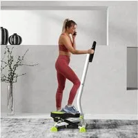 HOMCOM Stepper Steppmaschine (Hometrainer für Zuhause, 1-tlg., bis 100 kg), Stahl, ABS, 55cm x 44cm x 108cm