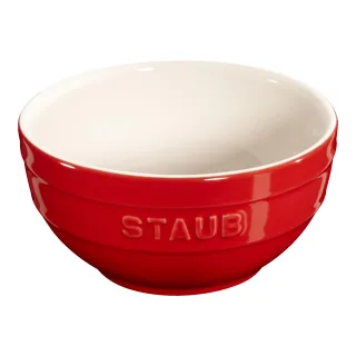 Staub Ceramique Schüssel 12 cm, rund, Kirsch-Rot, Keramik