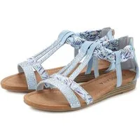 LASCANA Sommerschuh, Sandalette, offener Schuh, Sandale mit aufwendiger Verzierung VEGAN