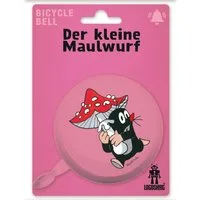 LOGOSHIRT Fahrradklingel Der kleine Maulwurf – Fahrradklingel – Rosa (Fliegenpilz), (1-tlg) Niedliches Design mit dem kleinen Maulwurf und Fliegenpilz