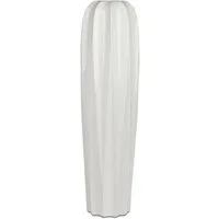 formano Bodenvase BASIC, Höhe: 58cm, Farbe: Weiß, Motiv: Relief