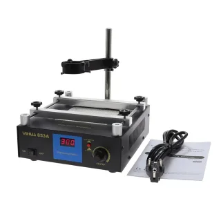 YIHUA 853A Preheating Soldering Station 450W Ceramic Heater 120x120mm Heating Area Anti Static PCB Rework Tool