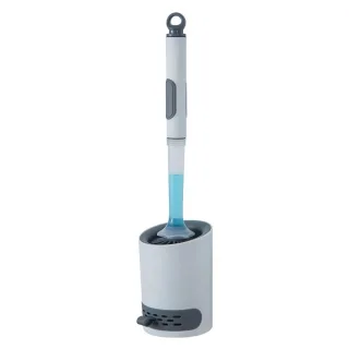 Silicone Plus Liquid Toilet Brush No Dead Corner Toilet Cleaning Brush Water Spray Soft BrushLong Handle TPR Silicone