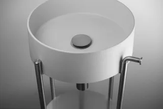 Neuesbad Serie 600 Waschtischunterbau 360mm, edelstahl gebürstet NB1CKS_F36A1