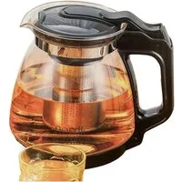 Nordic Schiller Teekanne NORDIC SCHILLER Teekanne Glas mit Deckel/Siebeinsatz Edelstahl 1700ml