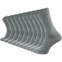 GAWILO Socken für Damen und Herren aus 100% Baumwolle ohne Naht (10 Paar) mit venenfreundlichem Komfortbund
