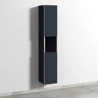 Sanipa 3way Hochschrank mit 2 Türen und 1 offenem Fach, Marine-Matt BP1131R