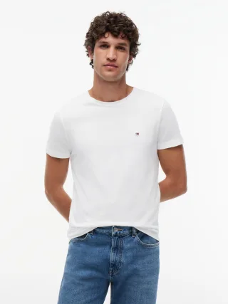 CORE STRETCH SLIM C-NECK TEE White - Gr. - XXL