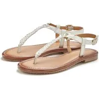 Vivance Sandalette, Sommerschuh, Sandale, Ledersandale, Zehentrenner NEU aus Leder mit Flecht-Optik