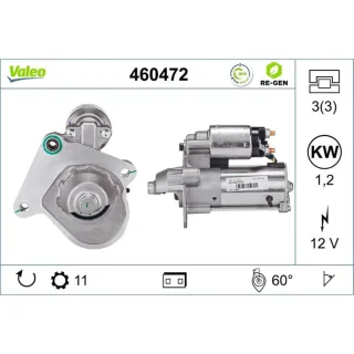 Valeo Starter 1,2 kW Ford Mazda Volvo 460472