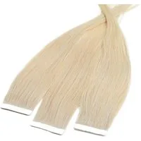 hair2heart Echthaar-Extension Tape Extensions glatt #10/1 Hell-Lichtblond Asch 40cm